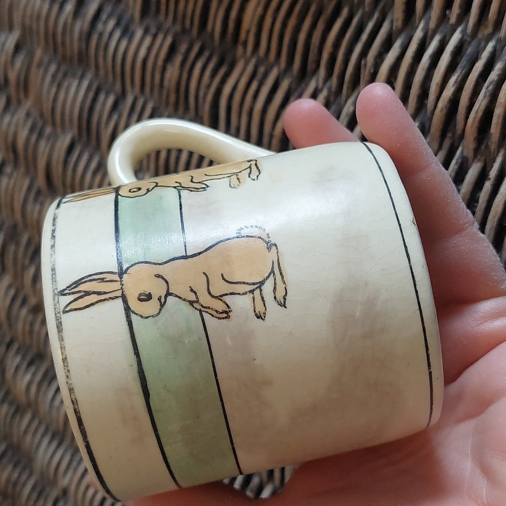 Vintage Bunny Baby Mug & Sauce Dish - Picture 7 of 16